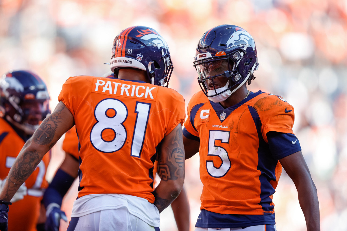 Denver Broncos Teddy Bridgewater Tim Patrick